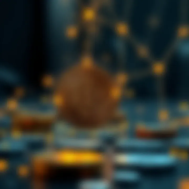 Highlighting Security Features of Blockchain Currency A conceptual image highlighting the security features of blockchain currency