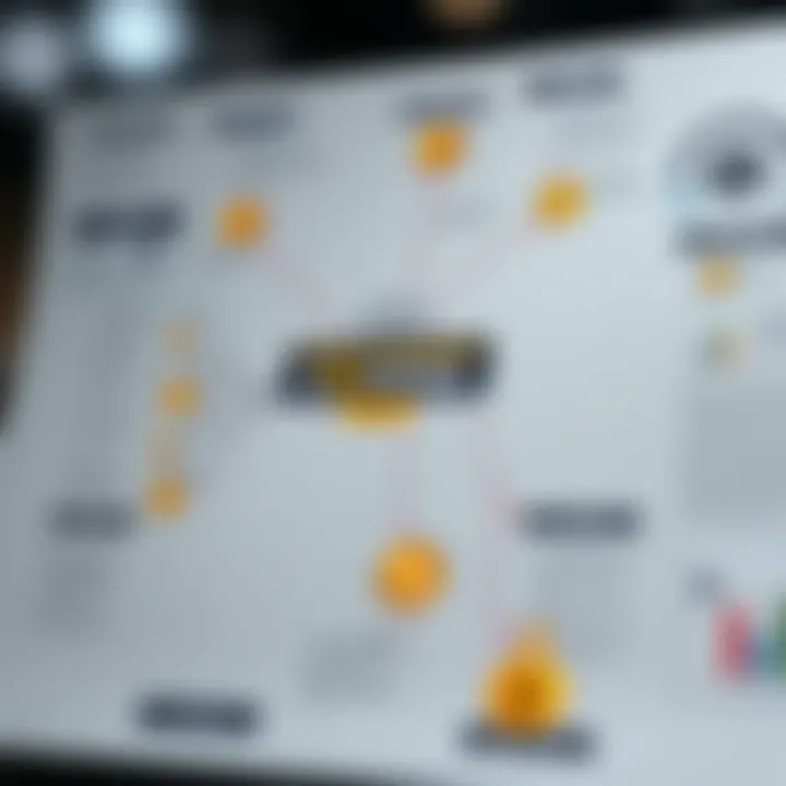 A strategic mind map illustrating investment strategies in cryptocurrencies