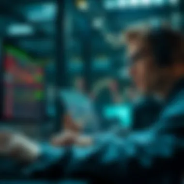 In-depth Trader Analysis of Resistance Levels Trader analyzing market trends related to resistance levels