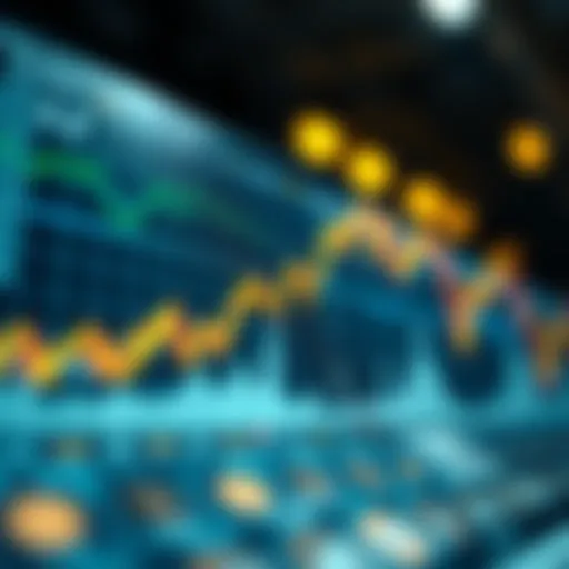 Cryptocurrency Price Graph Analysis Intricate cryptocurrency price graph showcasing market fluctuations