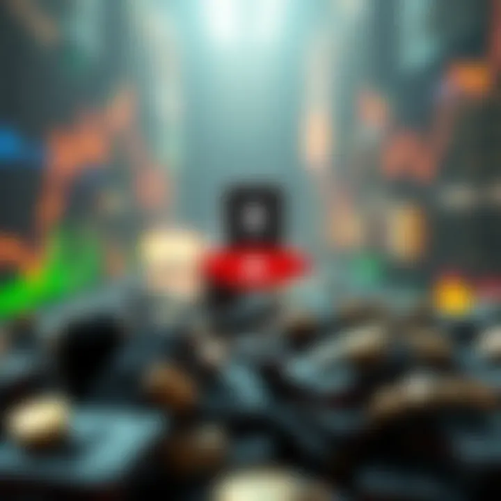 Behavioral Finance and Dip Buying Visual representation of behavioral finance concepts related to dip buying