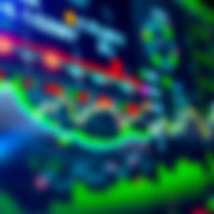 Illustration of blockchain technology impact on stock prices