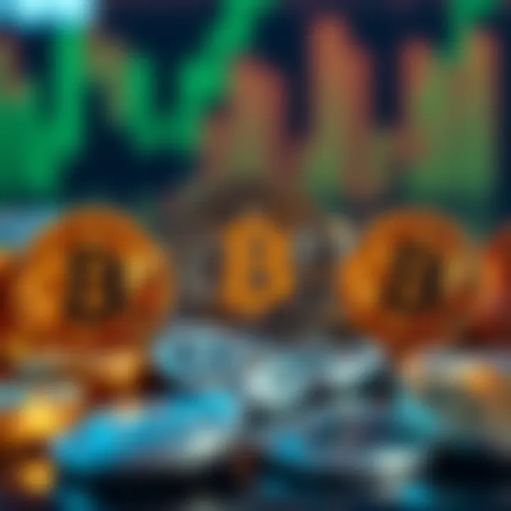 Visual comparison of different cryptocurrency types