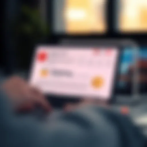 Phishing Email Example Illustration of a phishing email with suspicious links