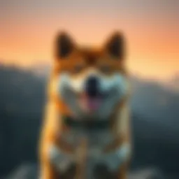 Visual representation of Shiba Inu token price trends