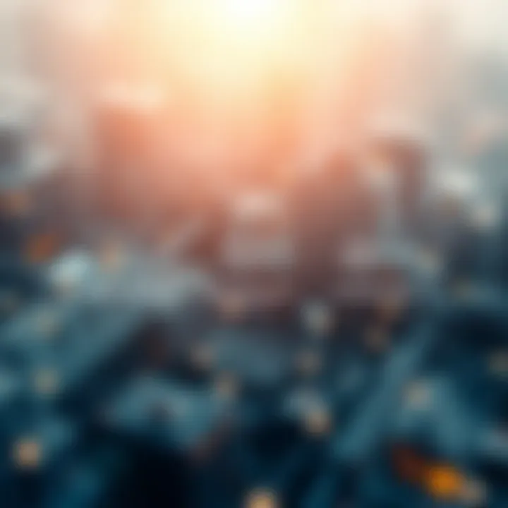 A complex diagram illustrating blockchain architecture and its components