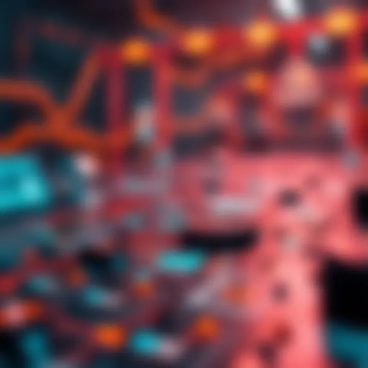 An abstract illustration depicting security vulnerabilities in digital transactions