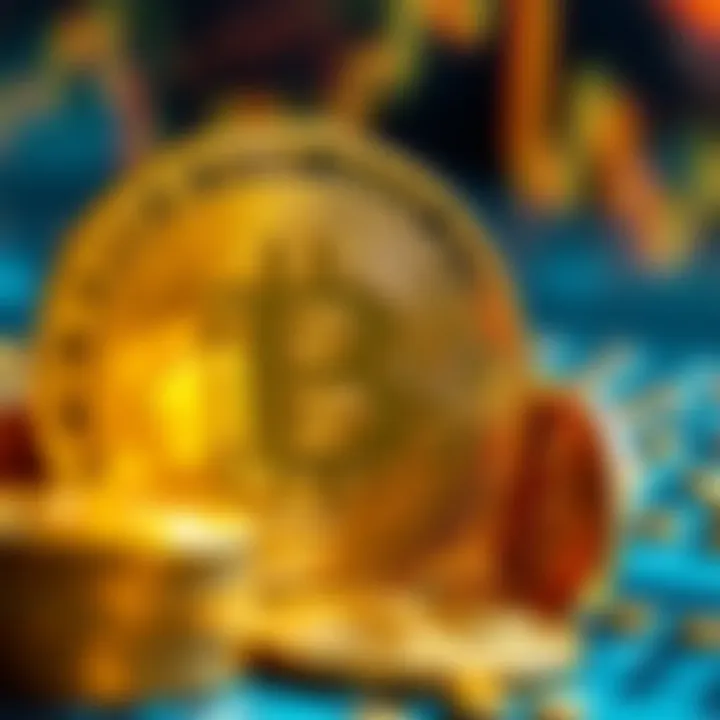 Conceptual depiction of digital currencies in the economy