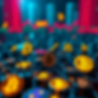 Blockchain Ticker Symbols Overview Visual representation of various blockchain ticker symbols