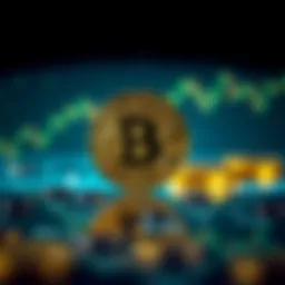 Visual representation of Bitcoin's fluctuating value