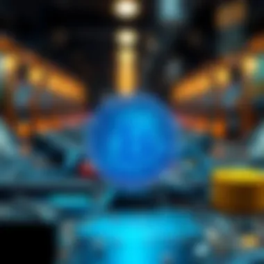 Conceptual illustration of blockchain technology