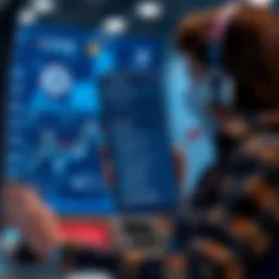 User navigating the Voyager app for support