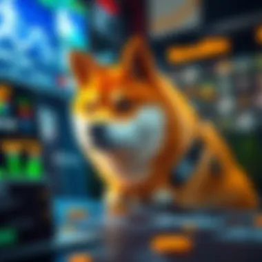 Decentralized finance platform showcasing Shiba Inu transactions