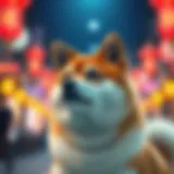 A digital representation of Shiba Inu cryptocurrency