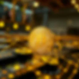 Visual representation of blockchain technology